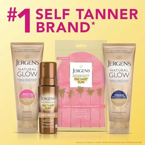 Jergens Natural Glow +Firming Body Lotion 222ml (7.5 Fl Oz) | Gradual Tan & Cellulite Reduction thumbnail 8