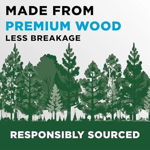 Ticonderoga Envirostik Wood-Cased Pencils #2 HB Soft Natural 12 Count | Smooth Writing & Clean Corrections thumbnail 6