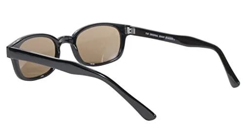 Pacific Coast Original KD's Biker Sunglasses (Black Frame/Dark Brown Lens) | Small Fit, UV & Polycarbonate Protection thumbnail 6