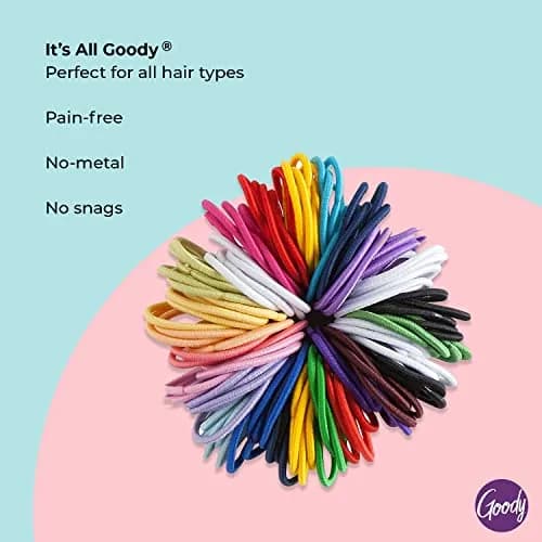 Goody Kids Ouchless Elastic Hair Ties 40 Count (Pack of 1) Assorted Colors | Pain-Free Hold for Fine to Medium Hair thumbnail 3