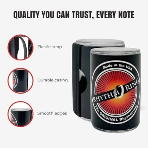 RhythmRing Finger Shaker Musical Instrument Compact Music Shaker | Wearable Percussion Accessory for All Instruments thumbnail 5