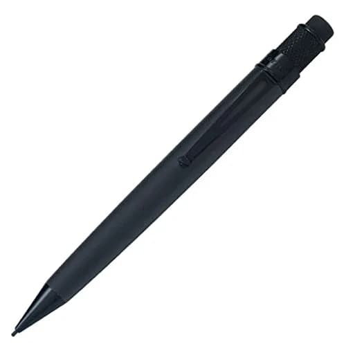 Retro 51 Tornado Stealth 1.15mm Mechanical Pencil | Black Matte Aluminum Barrel, Knurled Grip thumbnail 1
