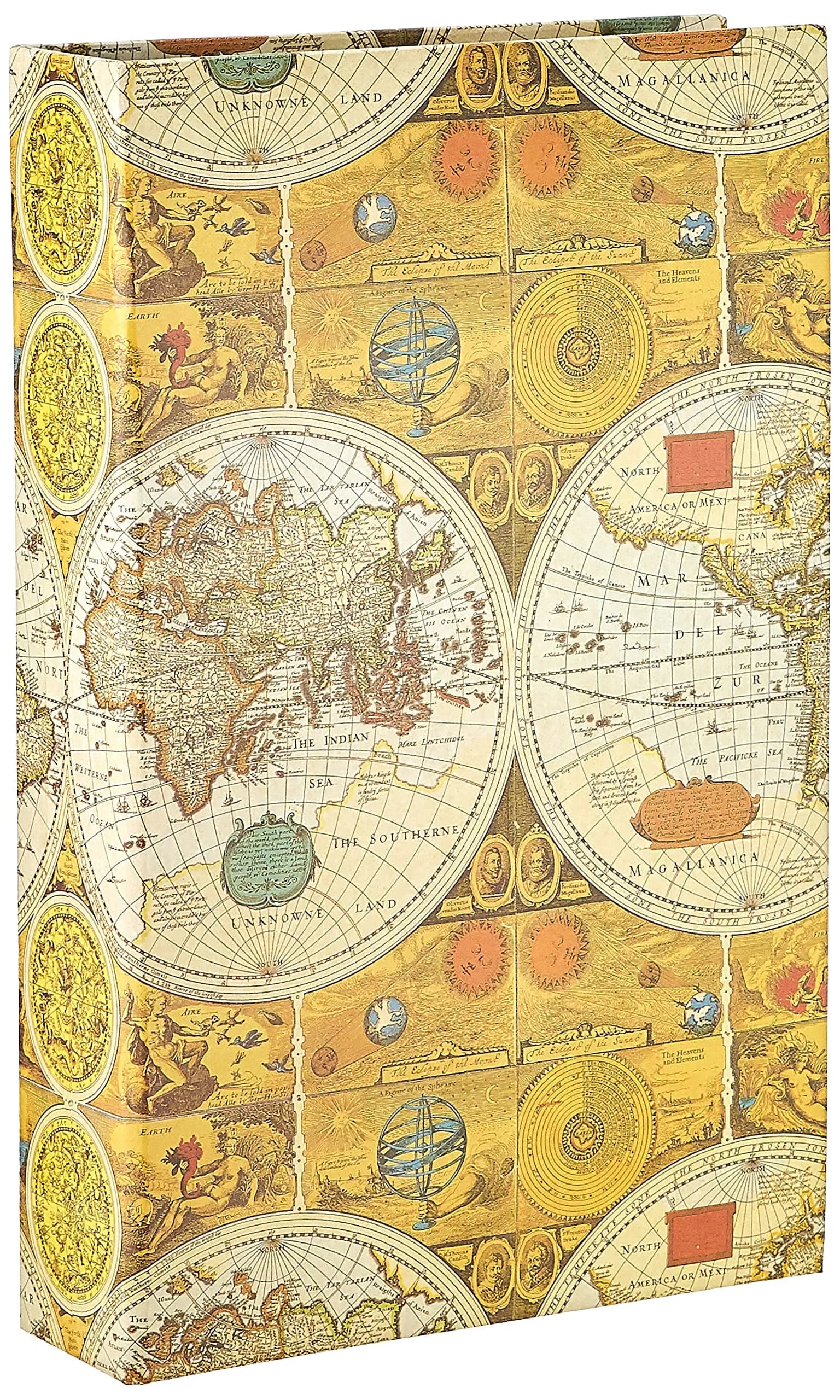 Pioneer Photo Albums STC-504 Navy Blue Photo Album, 504 Pockets 4"x6" | Archival, Refillable Bookshelf Design — Ancient World Map