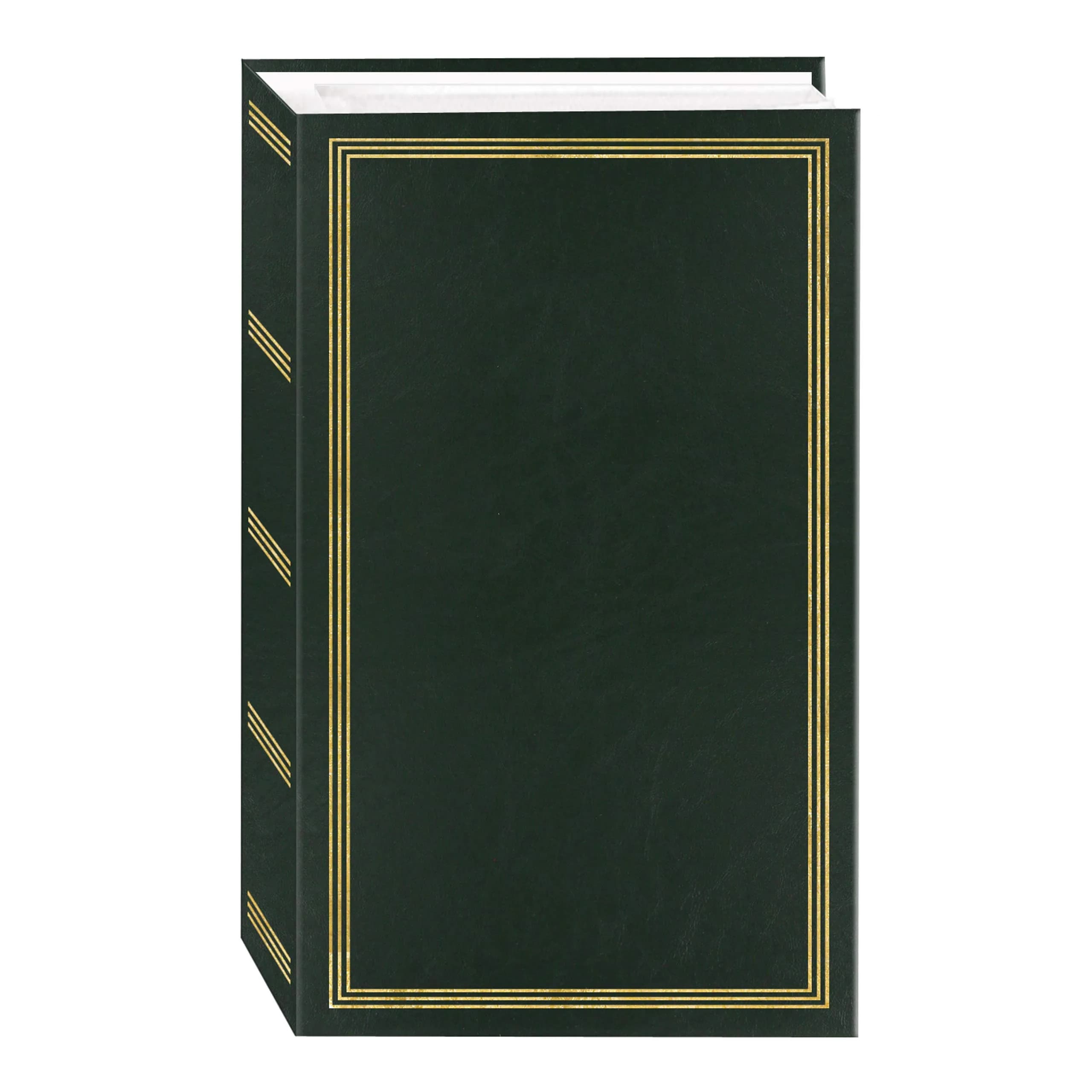 Pioneer Photo Albums STC-504 Navy Blue Photo Album, 504 Pockets 4"x6" | Archival, Refillable Bookshelf Design — Hunter Green