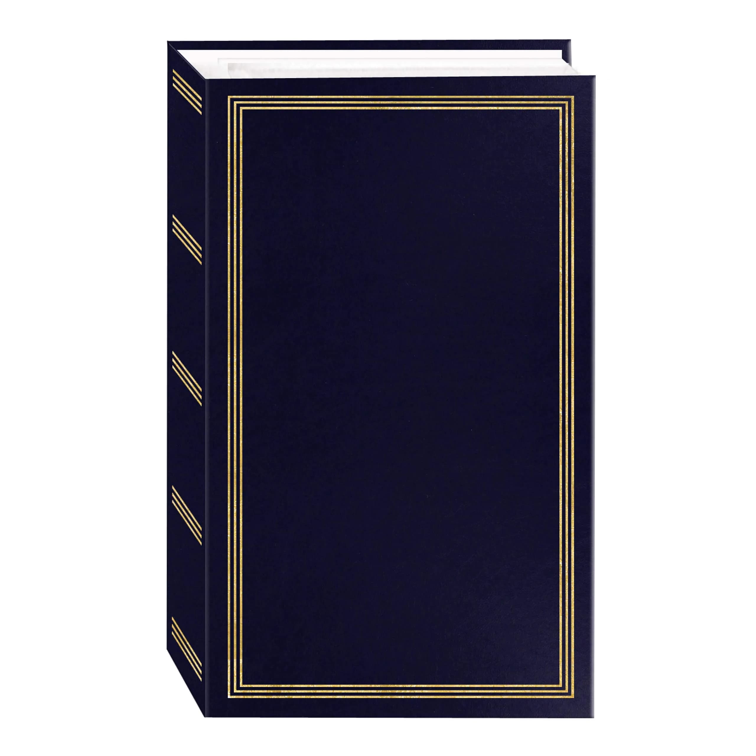 Pioneer Photo Albums STC-504 Navy Blue Photo Album, 504 Pockets 4"x6" | Archival, Refillable Bookshelf Design - main product image