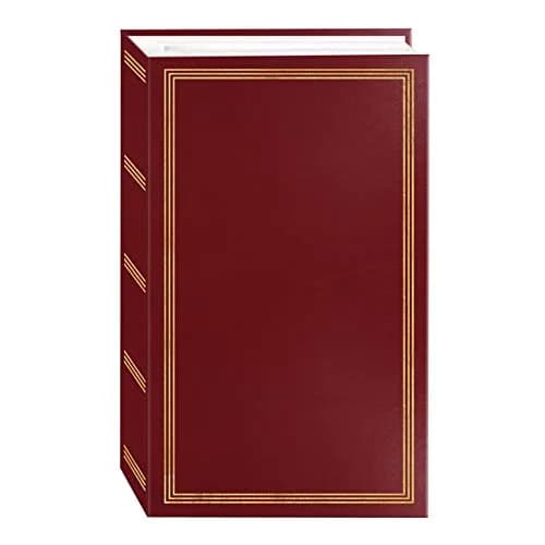 Pioneer Photo Albums 504-Photo 4x6 inch Bookshelf Album Burgundy Red | Archival Acid-Free Pockets thumbnail 1