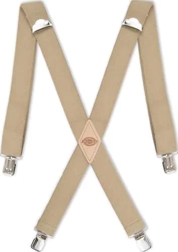 Dickies Men's 1-1/4" Solid Straight Clip Suspender, Beige, Up to 42" Waist | Heavy-Duty Workwear Accessory thumbnail 1