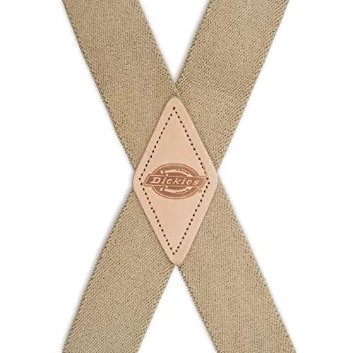 Dickies Men's 1-1/4" Solid Straight Clip Suspender, Beige, Up to 42" Waist | Heavy-Duty Workwear Accessory thumbnail 3
