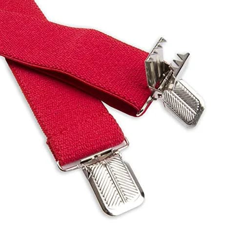 Dickies Men's 1-1/4 Solid Straight Clip Suspender,Red | Heavy Duty Work & Style Accessory thumbnail 2