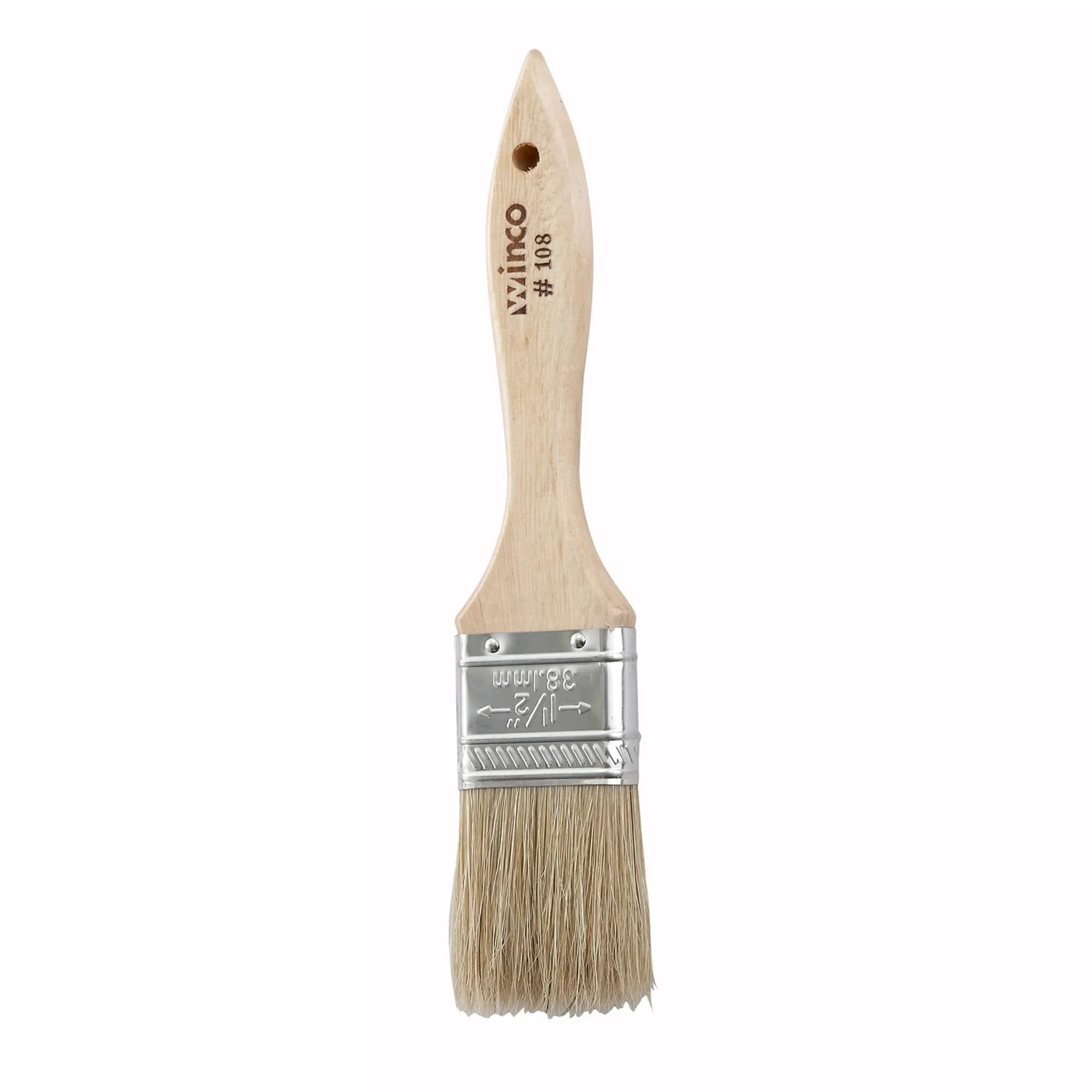 Winco Boar Bristle Pastry Brush 3.8cm (1.5-Inch) | Even Glazing for Baking - main product image