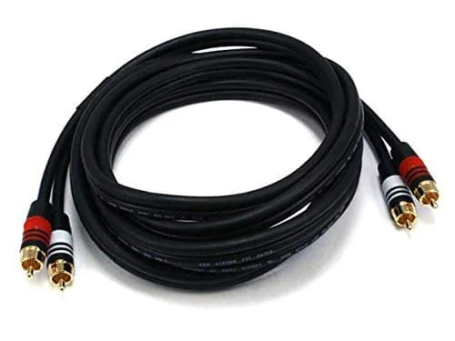 Monoprice Premium 2 RCA Plug to 2 RCA Plug 22AWG Cable 1.83m (6ft) | Shielded Audio Cable thumbnail 7