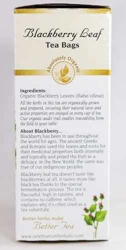 Celebration Herbals Blackberry Leaf Organic 24 Bag | Herbal Tea with Blackberry Flavor, 29g (1.02 oz) thumbnail 5