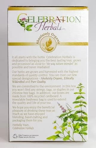Celebration Herbals Blackberry Leaf Organic 24 Bag | Herbal Tea with Blackberry Flavor, 29g (1.02 oz) thumbnail 6