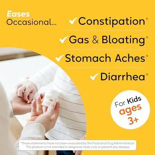 BioGaia Kids Probiotic | Ease Occasional Tummy Discomfort & Constipation | Chewable 30 Count thumbnail 4