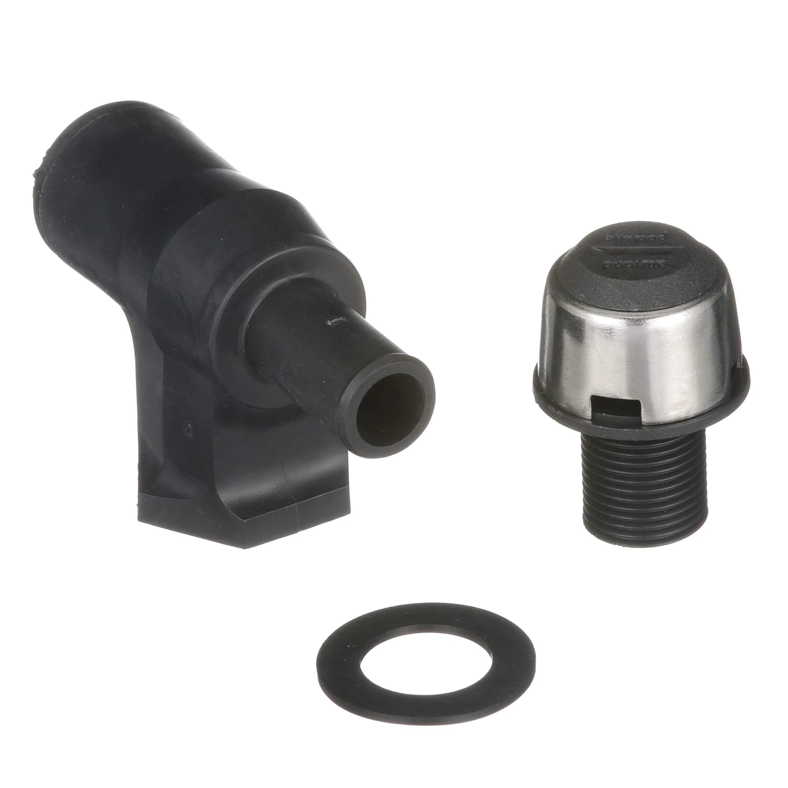 attwood Composite 90 Degree P-Trap Fuel Tank Vent, Black | Water-Resistant Marine Fuel Vent - main product image