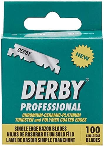 Derby Professional Single Edge Razor Blades 100 Count | Swedish Steel Blades for Straight Razors thumbnail 2