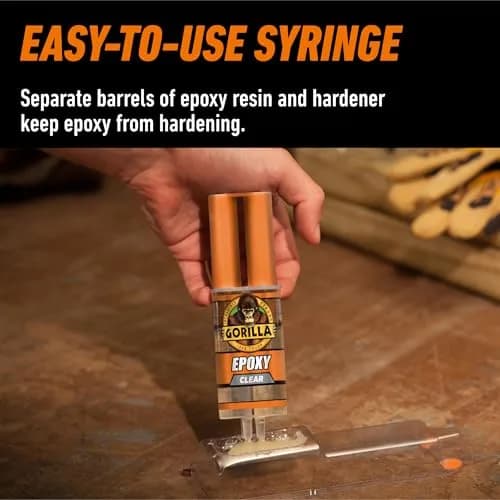 Gorilla 2 Part Epoxy 0.85 oz | Incredibly Strong Bonding, 5 Min Set, Clear thumbnail 7