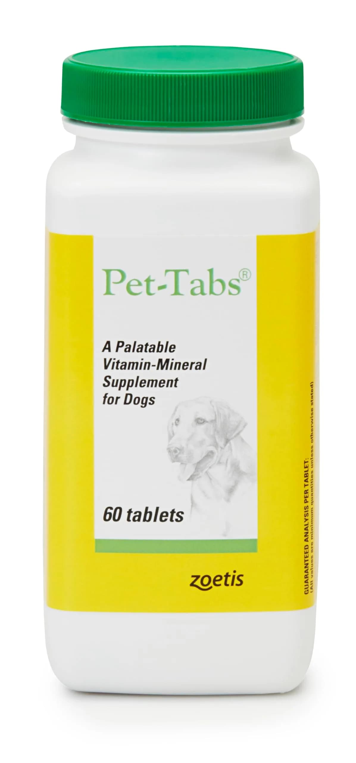 Pet-Tabs Multivitamin Supplement for Dogs & Puppies 60 Chewables | Supports Nutritional Balance & Skin Health - main product image