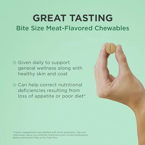 Pet-Tabs Multivitamin Supplement for Dogs & Puppies 60 Chewables | Supports Nutritional Balance & Skin Health thumbnail 4