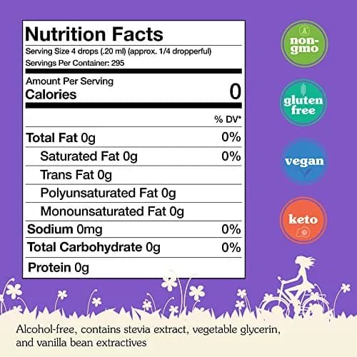 Nunaturals Liquid Stevia Sweetener, Vanilla Alcohol-Free, 2oz | True Vanilla Extract, Zero-Calorie, Keto Friendly thumbnail 8