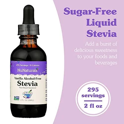 Nunaturals Liquid Stevia Sweetener, Vanilla Alcohol-Free, 2oz | True Vanilla Extract, Zero-Calorie, Keto Friendly thumbnail 2