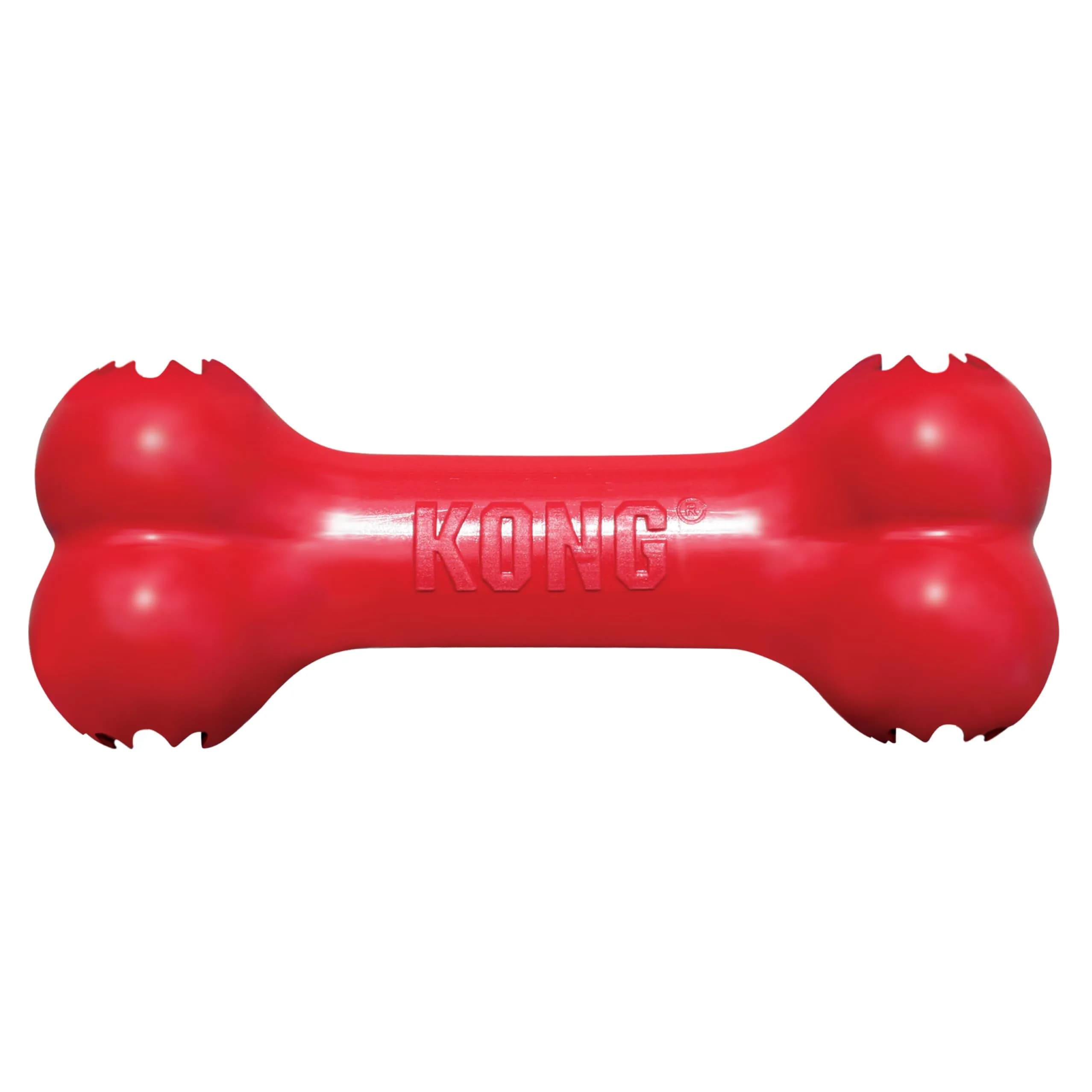 KONG Goodie Bone Natural Rubber Treat-Dispensing Dog Toy Medium | Durable Chew Toy for Dogs — Standard Packaging / Large
