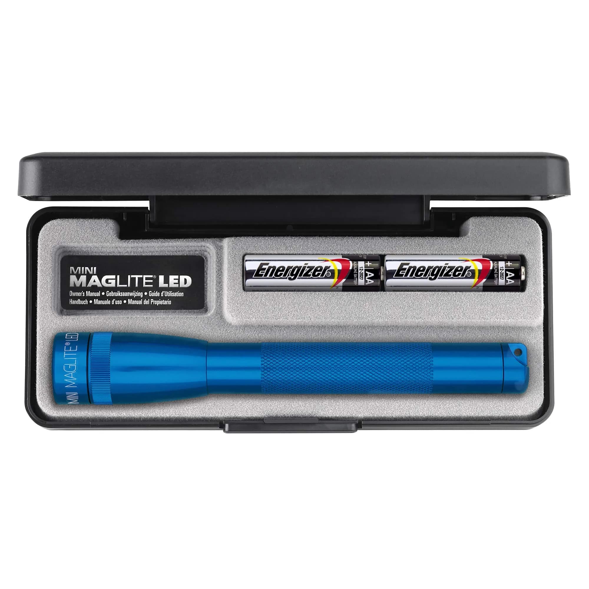Maglite Mini LED 2-Cell AA Flashlight Blue | 127 Lumens, 25-Hour Runtime