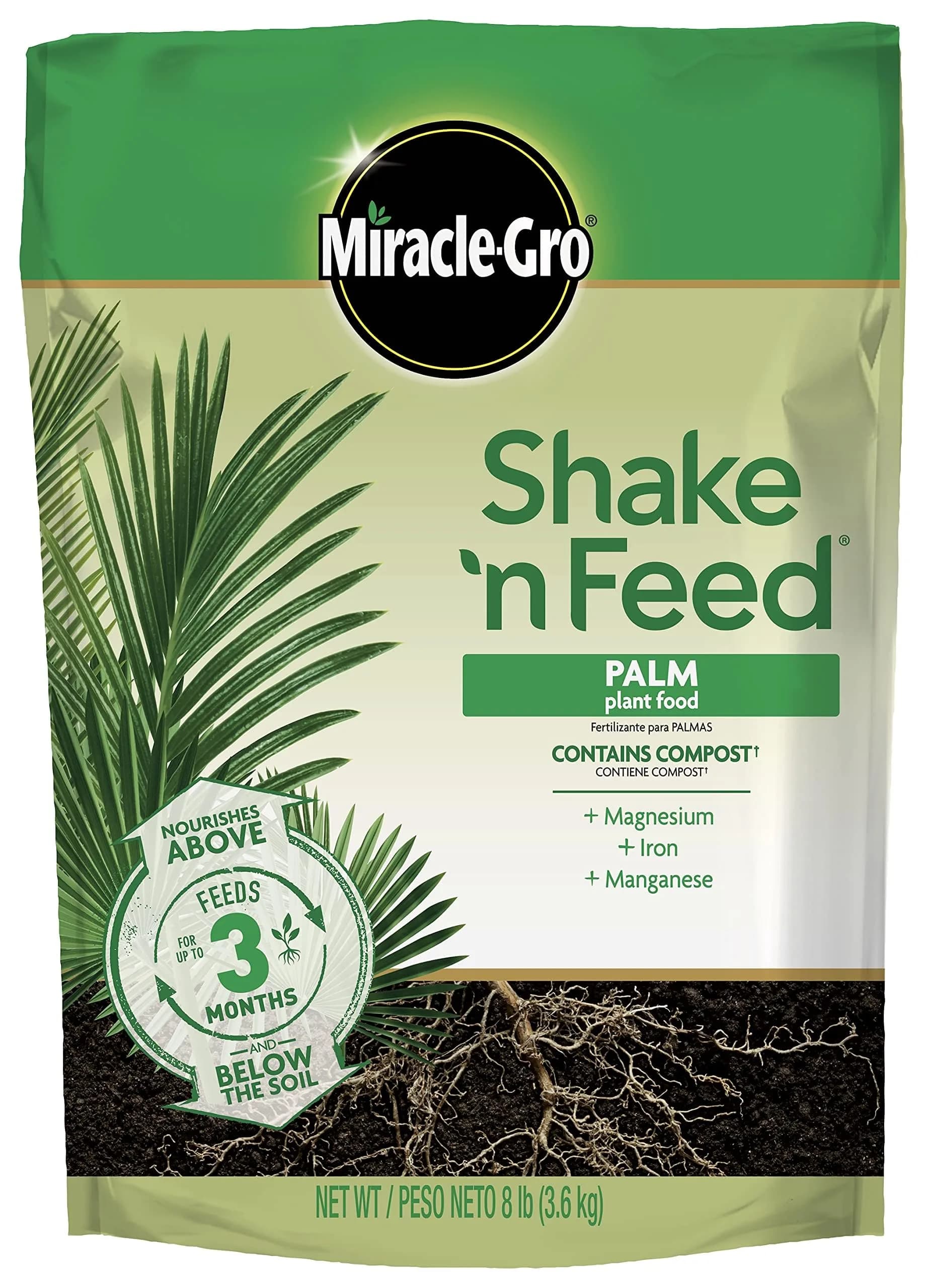Miracle-Gro Shake 'N Feed Palm Plant Food, 8 lb. | Supports lush palms & tropicals