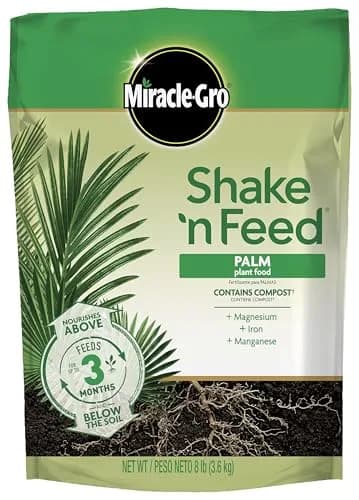 Miracle-Gro Shake 'N Feed Palm Plant Food, 8 lb. | Supports lush palms & tropicals thumbnail 1