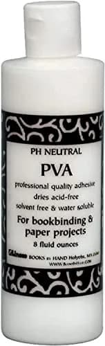 Books By Hand PH Neutral PVA Adhesive 8 Oz | Acid-Free, Water-Remoistenable for Paper & Art thumbnail 1