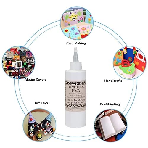 Books By Hand PH Neutral PVA Adhesive 8 Oz | Acid-Free, Water-Remoistenable for Paper & Art thumbnail 5