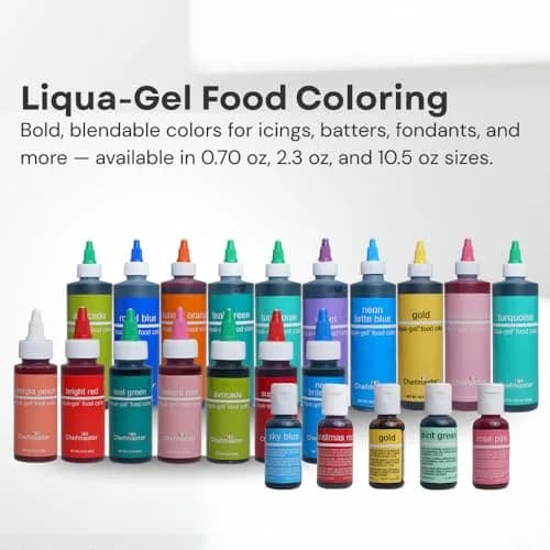Chefmaster Liqua-Gel Food Coloring - 10.5 oz | Vibrant, Fade-Resistant Gel for Baking & Decorating thumbnail 6