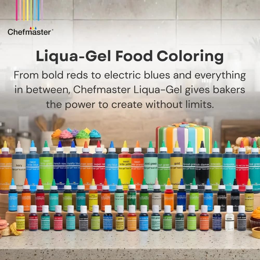 Chefmaster Sunset Orange Liqua-Gel® Food Coloring | Vibrant Color | Professional-Grade Dye for Icing, Frosting, Fondant | Baking & Decorating | Fade-Resistant | Easy-to-Use | Made in USA | 10.5 oz thumbnail 2