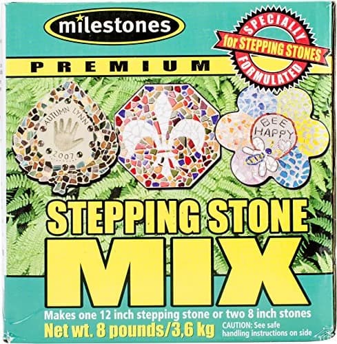 Midwest Products Milestones Premium Stepping Stone Cement Mix 8 lb | Supports DIY Projects with Professional Finish thumbnail 1