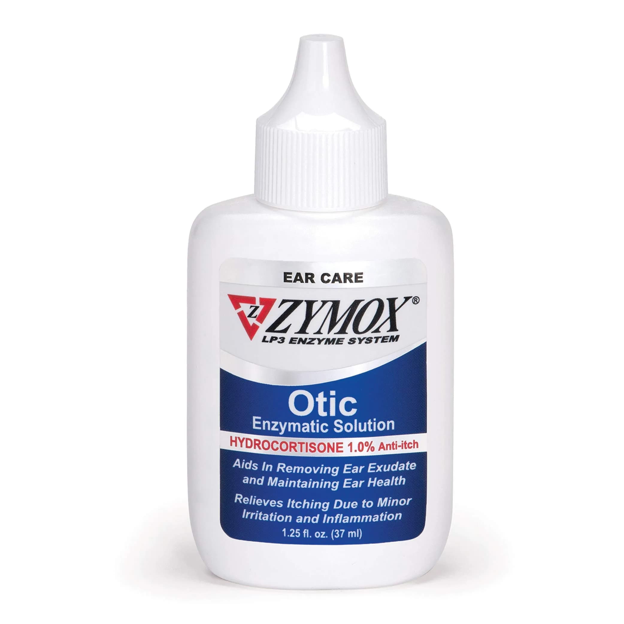 Zymox Otic Enzymatic Solution for Dogs and Cats with Hydrocortisone 37ml (1.25 Fl Oz) | Soothes Ear Infections & Itch Relief