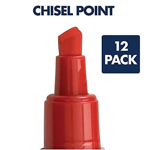 Quartet Red Dry Erase Markers, Chisel Tip, 12 Pack | Smooth Ink Flow for Offices & Schools thumbnail 4