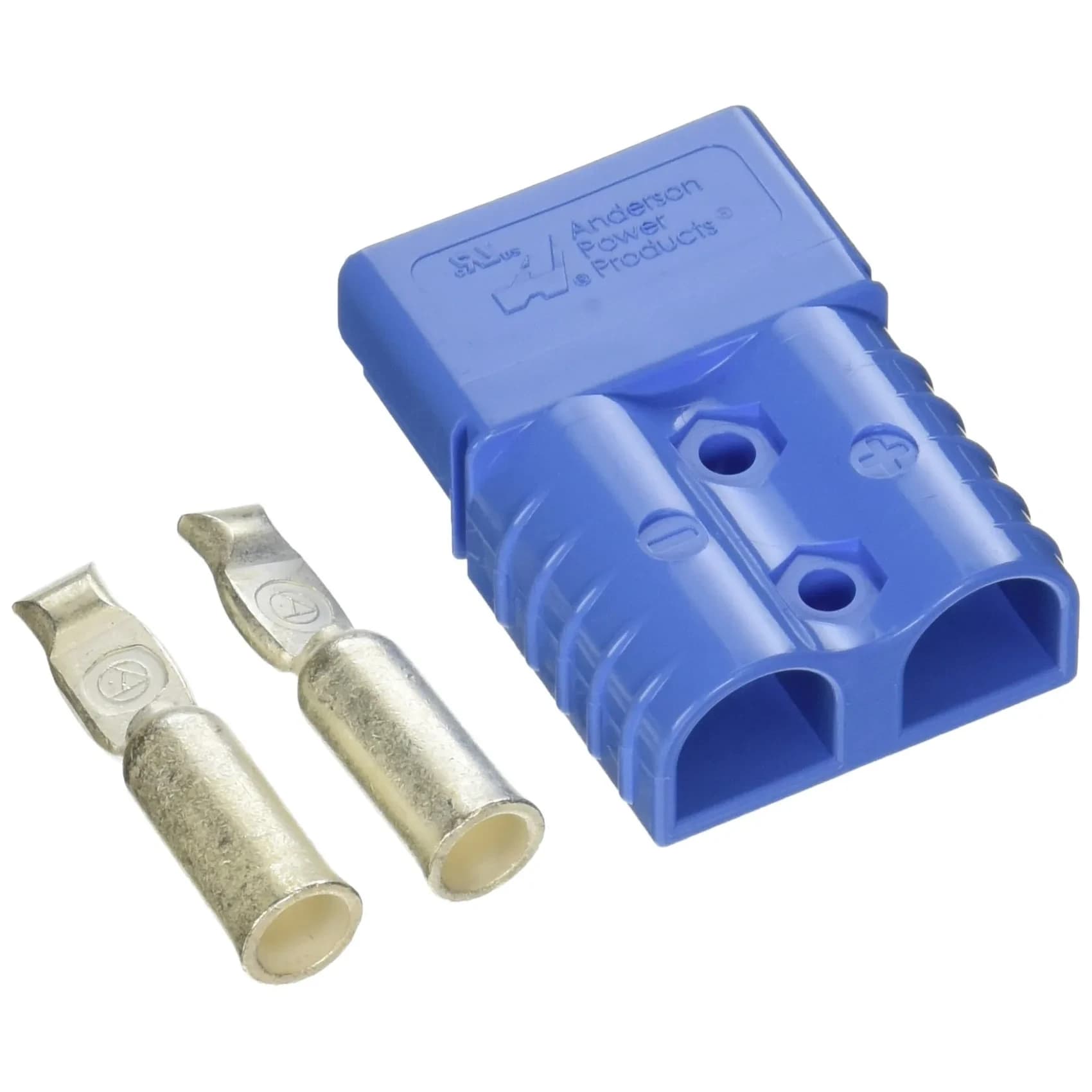 Install Bay SB120 Large Gauge Anderson Connector 4 Gauge Blue, Each | Heavy-Duty 12V Quick-Disconnect Plug