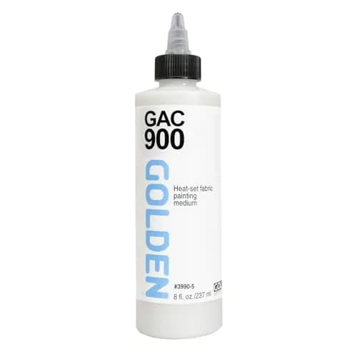 GOLDEN GAC 900 Fabric Medium 8 Fl Oz | Heat-Set Acrylic for Wearable Textiles thumbnail 1