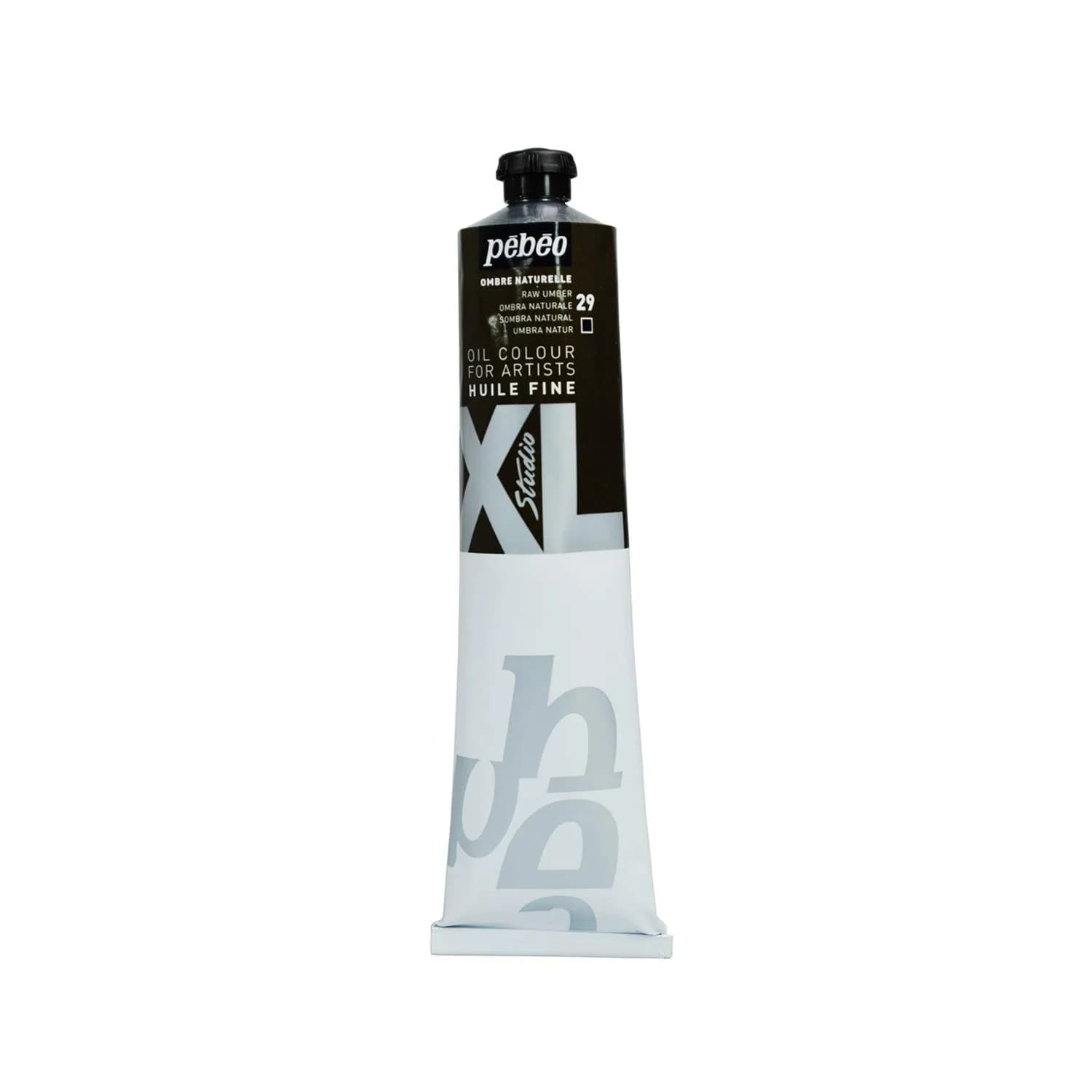 Pebeo Fine Oil XL Phthalocyanine Emerald 200ml (6.76 Fl Oz) | Artist Grade Oil Paint for Canvas, Wood, Metal — Natural Shade Brown