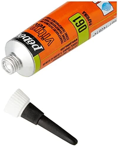 Pebeo Vitrea 160 Glass Paint Outliner 20 ml Tube - Paprika | Opaque, Water-Based Relief Effects thumbnail 3