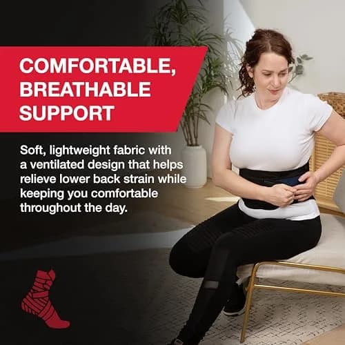 MUELLER Lumbar Back Brace Plus Size | Adjustable Support for Back Pain Relief thumbnail 2