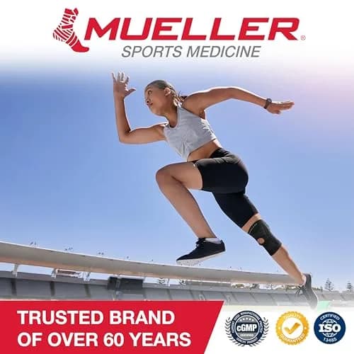 MUELLER Self Adjusting Knee Brace Black One Size | Orthopedic Brace for Arthritis, Sprains thumbnail 7