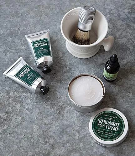Pre de Provence Bergamot & Thyme Men's Shave Soap in Tin 150g (5.3 oz) | Shea Butter Enriched for Smooth Skin thumbnail 8