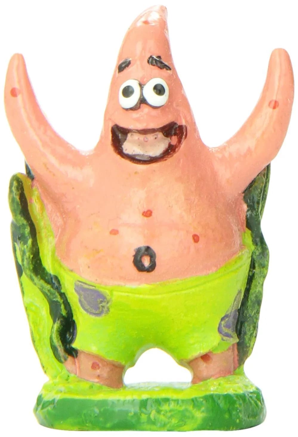 Penn-Plax Officially Licensed Spongebob Squarepants Patrick Mini Aquarium Ornament | Safe Resin Decor for Freshwater & Saltwater Tanks
