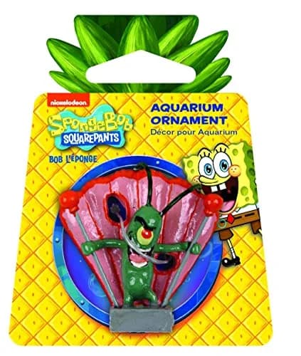 Penn-Plax Plankton Mini Aquarium Ornament | Officially Licensed Spongebob Squarepants Decor for Freshwater & Saltwater Tanks thumbnail 1