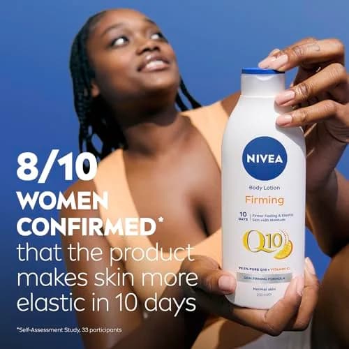 NIVEA Q10 Energy Plus Firming Body Lotion 250ml (8.5 Fl Oz) | Dermatologically Approved for Firmer Skin thumbnail 6