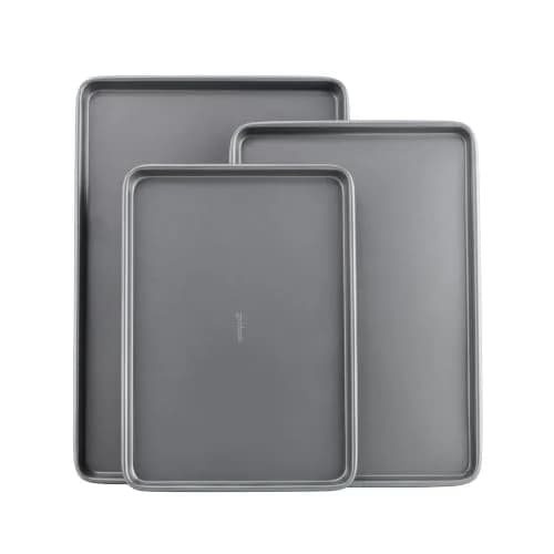 GoodCook 3-Piece Nonstick Baking Sheet Set | Heavy Gauge Steel, Even Heat, Dishwasher Safe thumbnail 1