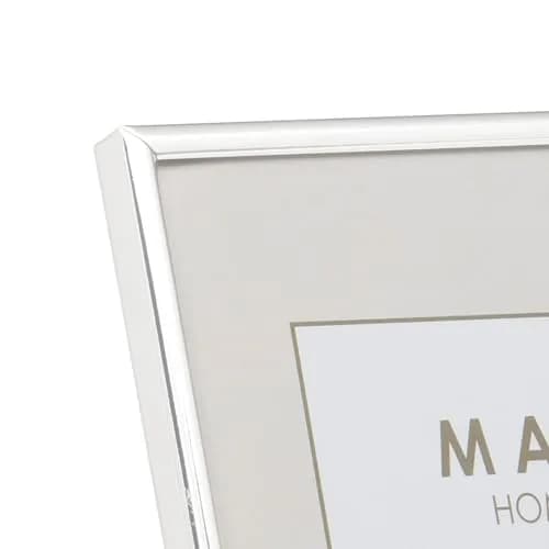 Maturi Silver Plated Photo Frame - Thin Edge, A4 / 8 x 12-inches (20 x 30cm) | Mirror-Polished Silver Frame for Memories thumbnail 2