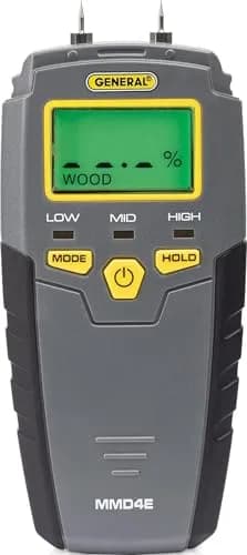 General Tools MMD4E Moisture Meter | 5-50% Wood, 1.5-33% Drywall Range thumbnail 1