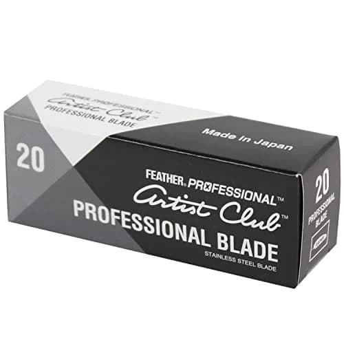 Feather Artist Club Professional Razor Blades 20 Count | Triple-Ground Platinum Coated Edges for Barbers & Men's Grooming thumbnail 7